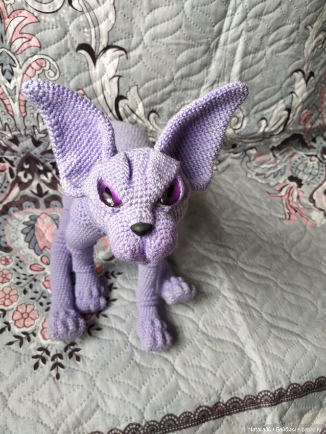 Сфинкс Фиалка — Вязаные игрушки и амигуруми: крючком (фото 6)