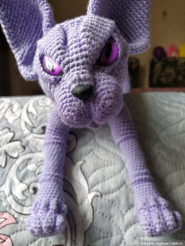 Сфинкс Фиалка — Вязаные игрушки и амигуруми: крючком (фото 7)