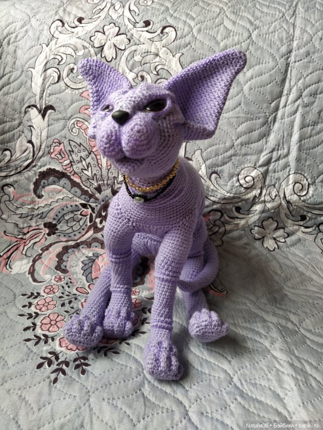 Сфинкс Фиалка — Вязаные игрушки и амигуруми: крючком (фото 4)