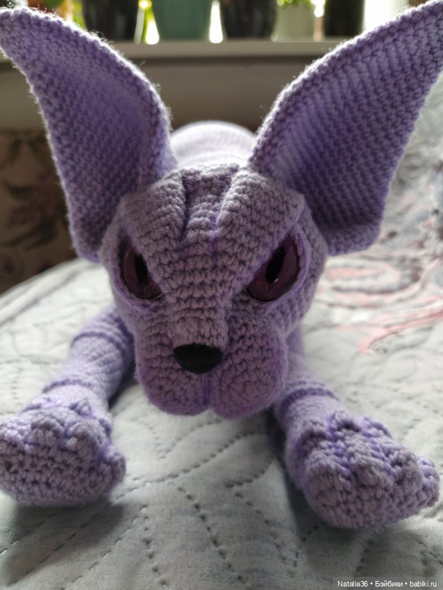 Сфинкс Фиалка — Вязаные игрушки и амигуруми: крючком (фото 9)