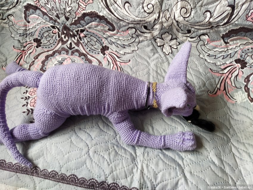 Сфинкс Фиалка — Вязаные игрушки и амигуруми: крючком