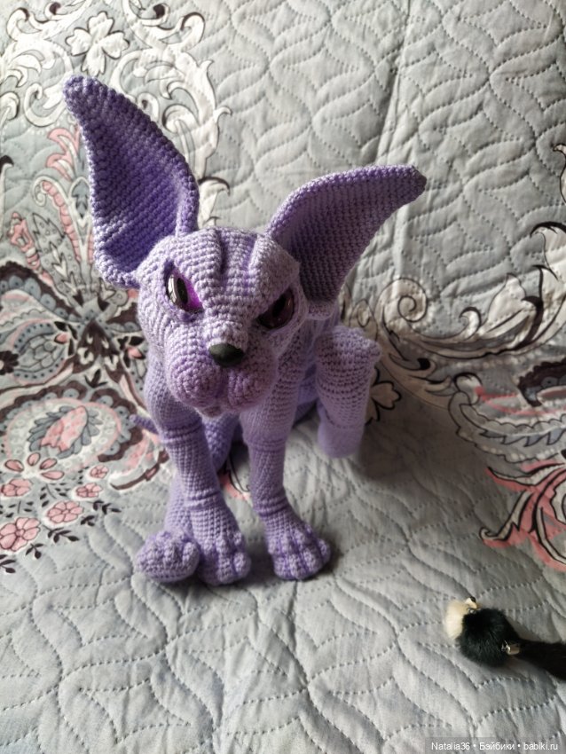 Сфинкс Фиалка — Вязаные игрушки и амигуруми: крючком