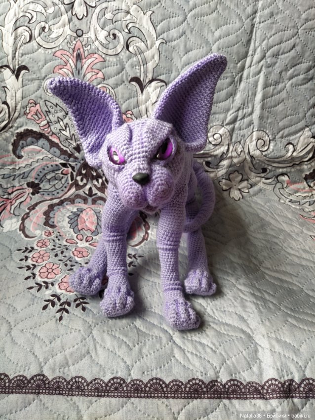 Сфинкс Фиалка — Вязаные игрушки и амигуруми: крючком