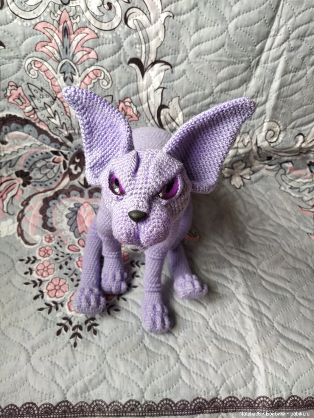 Сфинкс Фиалка — Вязаные игрушки и амигуруми: крючком (фото 5)