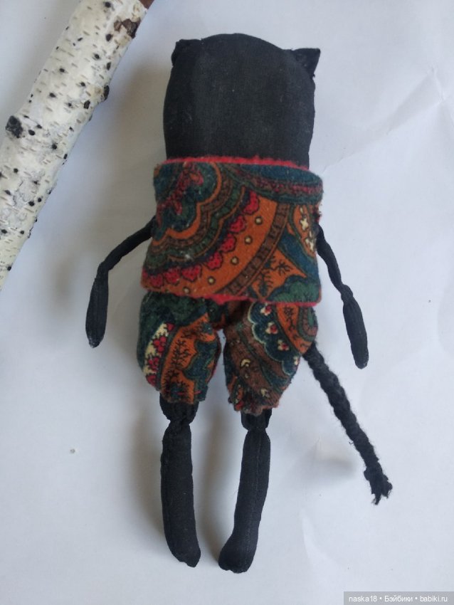 Кот в костюме — Текстильные игрушки и примитивы: кофейные (фото 4)