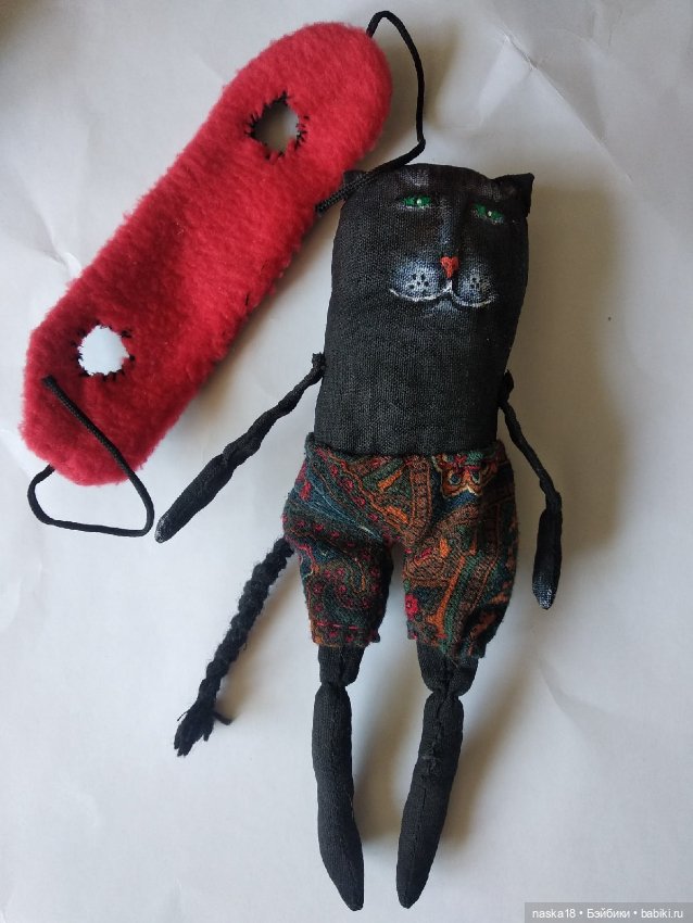 Кот в костюме — Текстильные игрушки и примитивы: кофейные (фото 3)