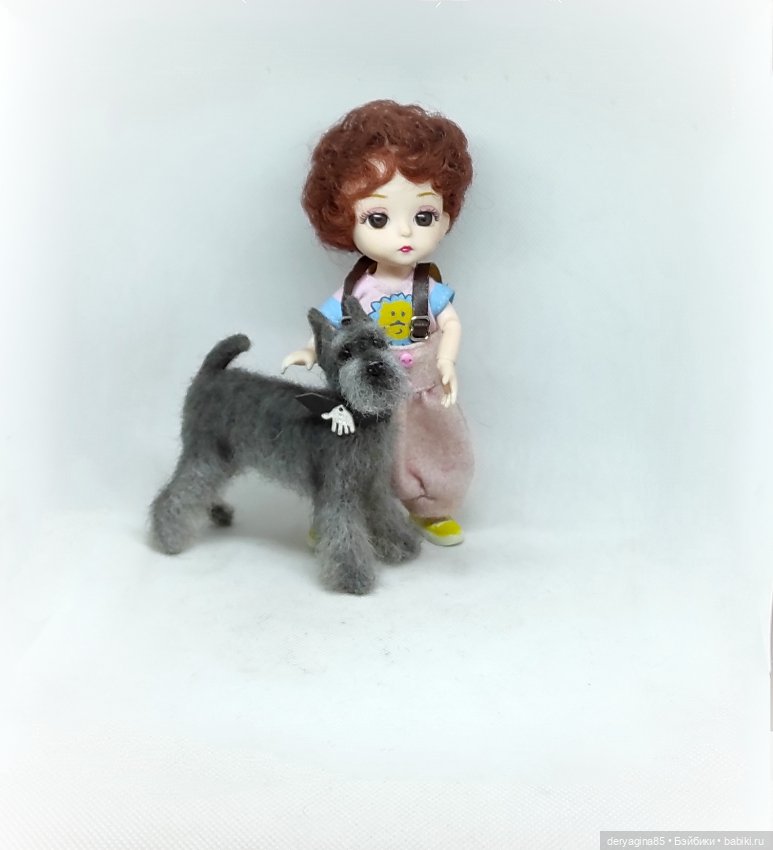 Цвергшнауцер — Валяные игрушки из шерсти: сухое валяние (фото 10)