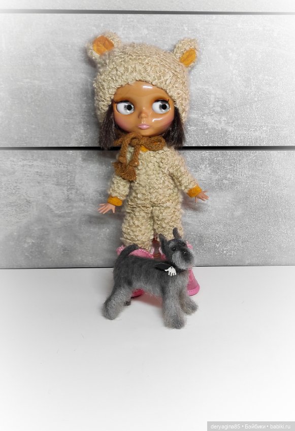 Цвергшнауцер — Валяные игрушки из шерсти: сухое валяние (фото 3)