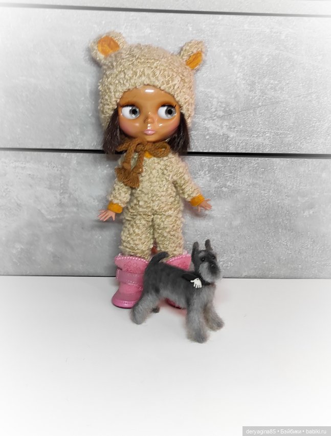 Цвергшнауцер — Валяные игрушки из шерсти: сухое валяние (фото 2)