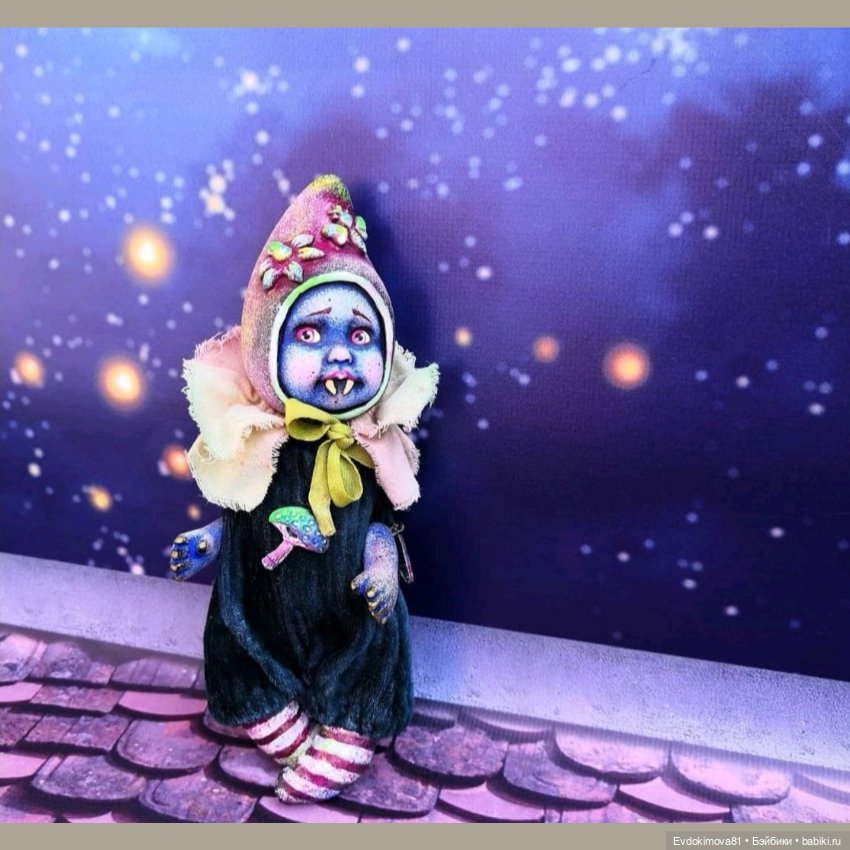 Вампиро-гном — Авторские игрушки из разных материалов: синельная проволока (фото 3)