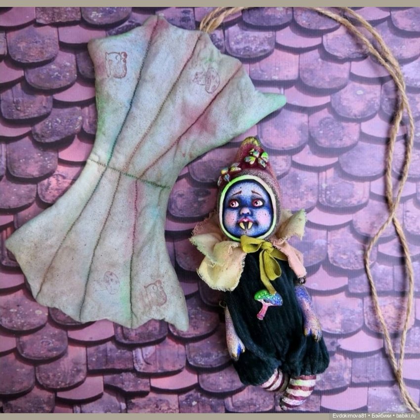 Вампиро-гном — Авторские игрушки из разных материалов: синельная проволока (фото 5)