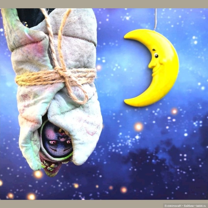 Вампиро-гном — Авторские игрушки из разных материалов: синельная проволока (фото 4)