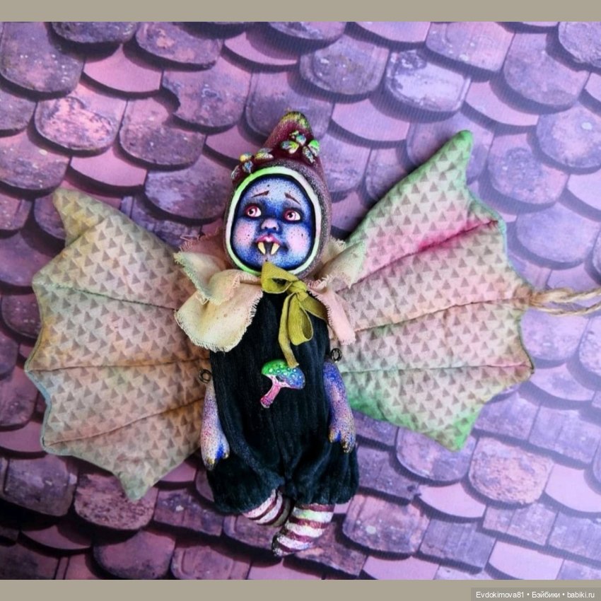 Вампиро-гном — Авторские игрушки из разных материалов: синельная проволока (фото 6)