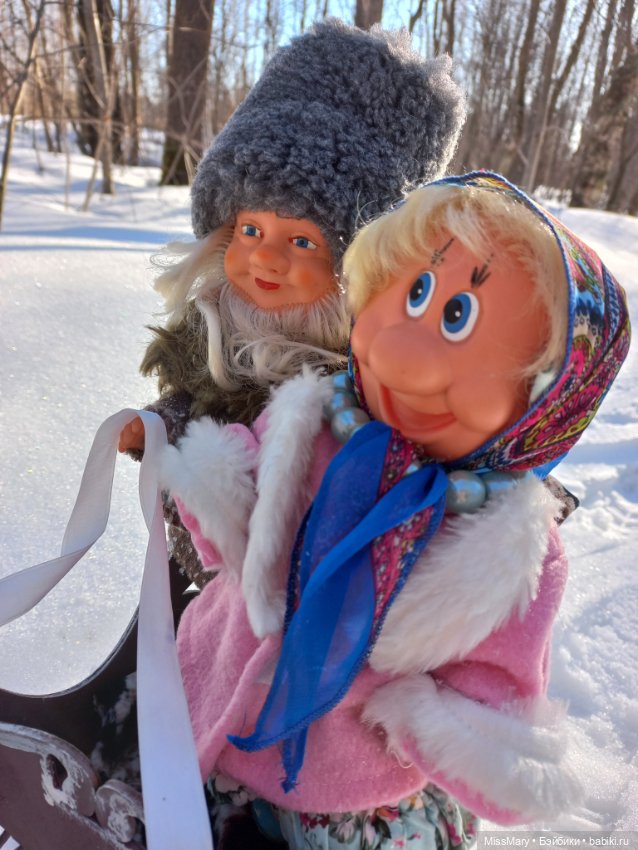 "Веселые картинки". Зима — Винтажные куклы ГДР (Немки): Бигги