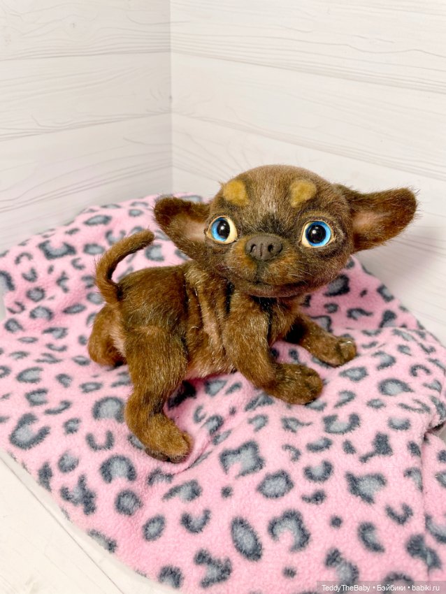 Бо🐾🐶чихуахуа 17 см — Реалистичные игрушки и звери (Натюр): собаки