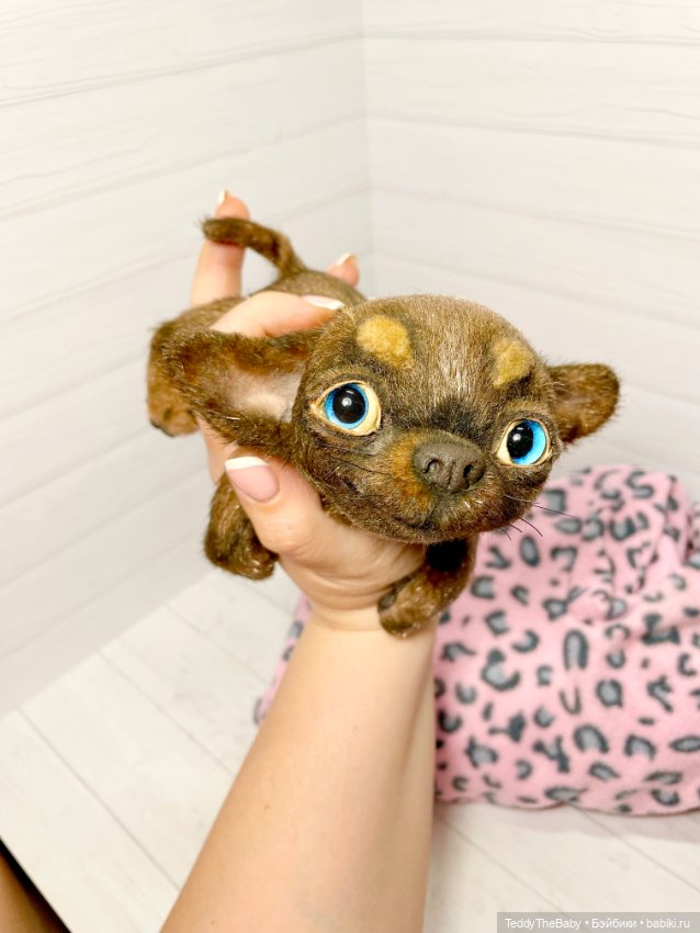 Бо🐾🐶чихуахуа 17 см — Реалистичные игрушки и звери (Натюр): собаки
