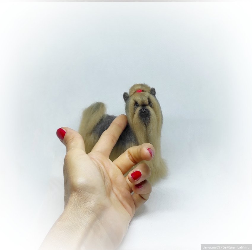 Йоркширский терьер — Валяные игрушки из шерсти: сухое валяние (фото 4)