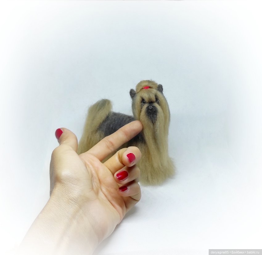 Йоркширский терьер — Валяные игрушки из шерсти: сухое валяние (фото 3)