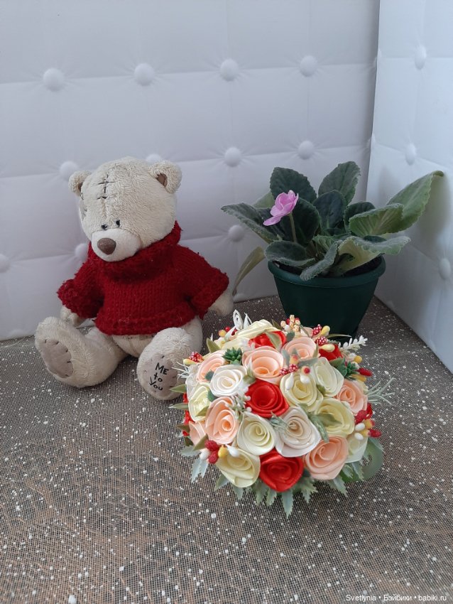 Ах, эти розы — Авторские игрушки из разных материалов: синельная проволока (фото 4)