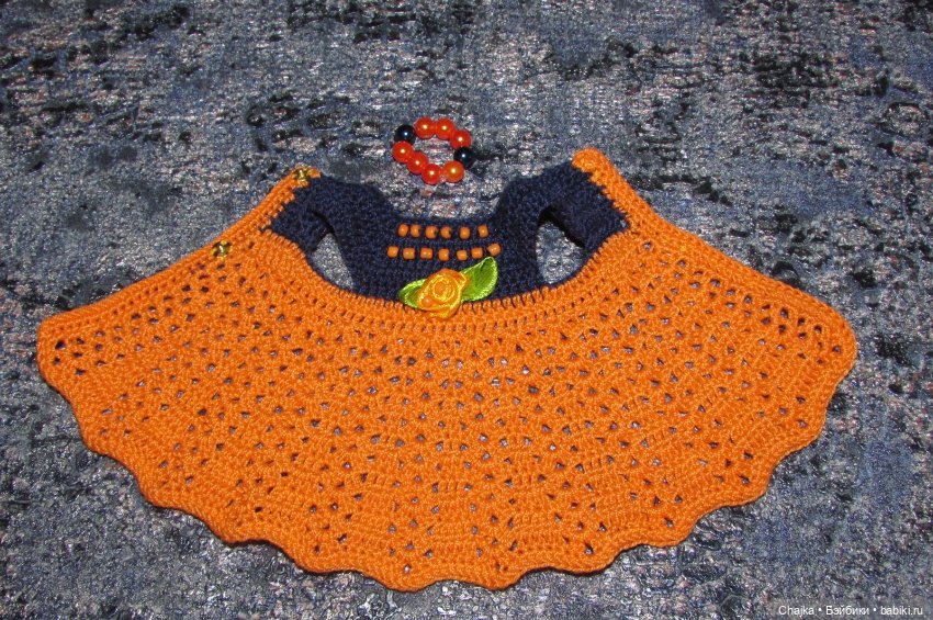 Авторские вязаные платья на кукол Королинки мини ( Corolle mini - 20 cm )
