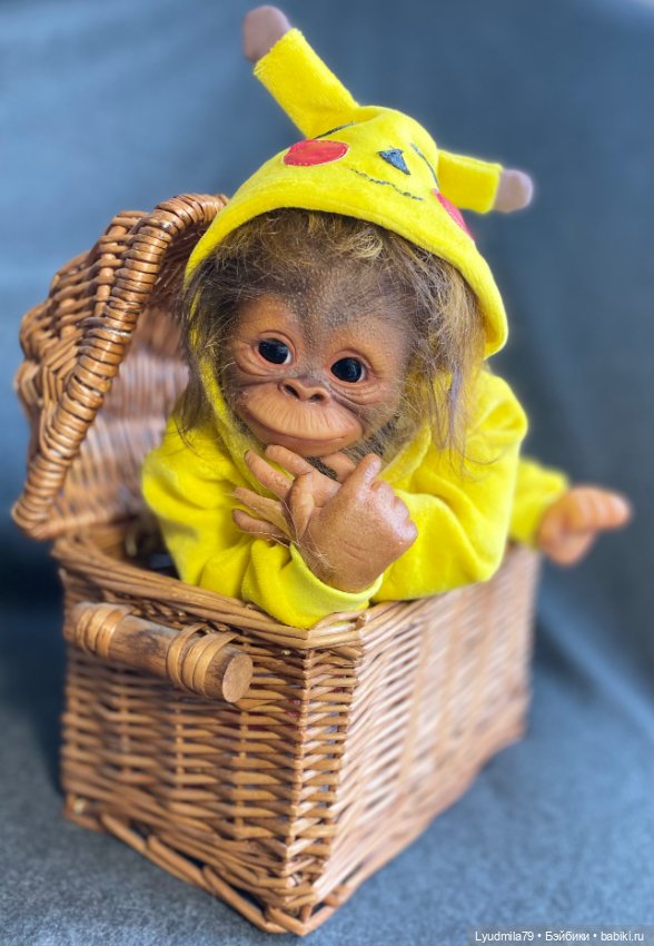 Реборн орангутанг «Пикачу» (фото 4)