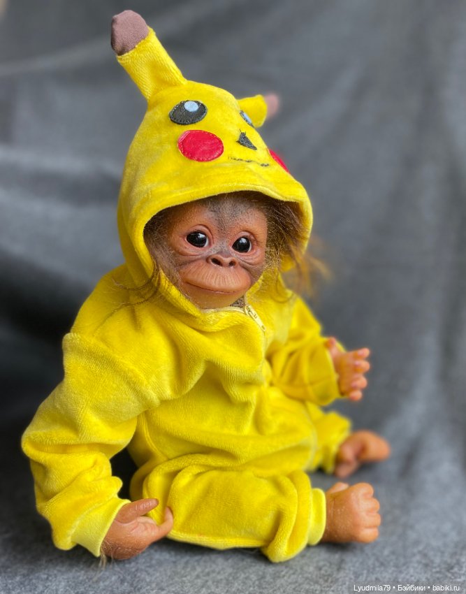 Реборн орангутанг «Пикачу» (фото 10)