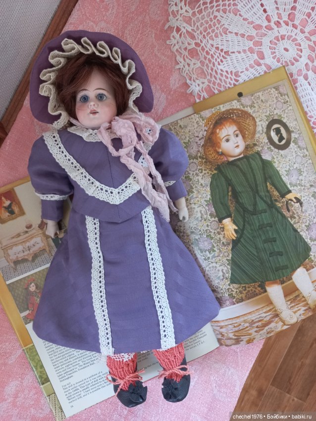 Наряд для антикварной куклы (фото 4)