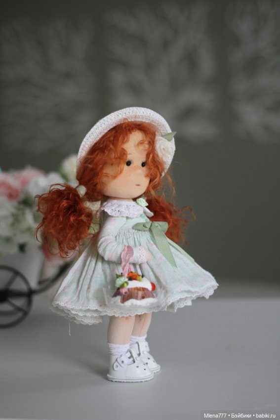 Рыжая! Интерьерная текстильная кукла (фото 2)