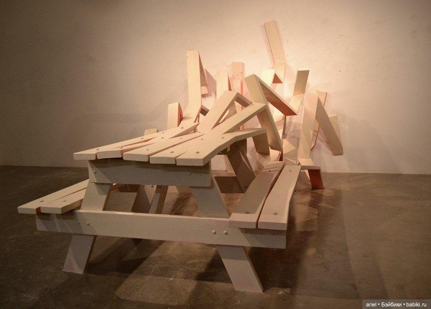 Оригинальные деревянные столы от Майкла Бейтса (фото 3)