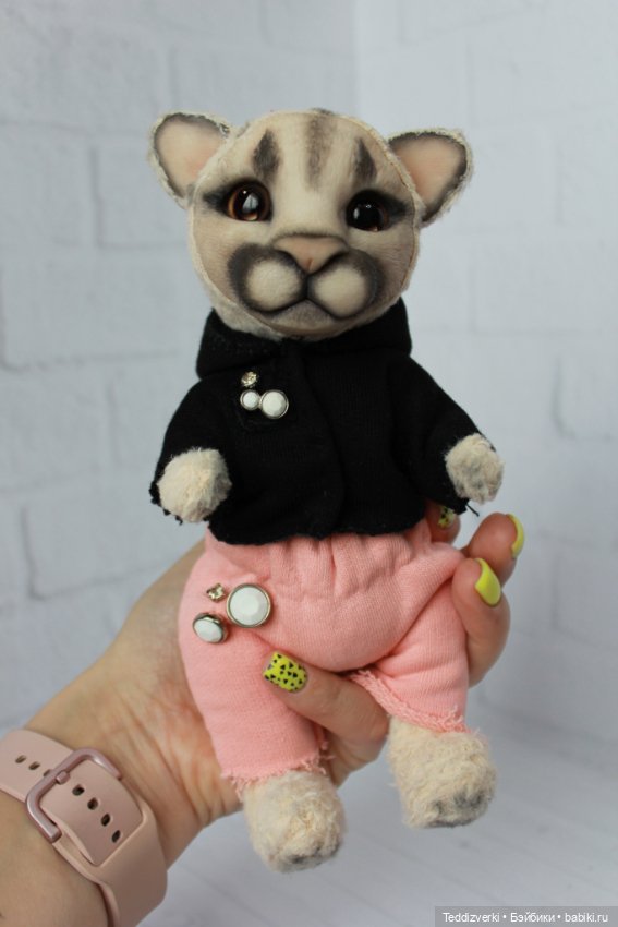 Пума в смешанной технике — Авторские мишки Тедди и друзья: фото