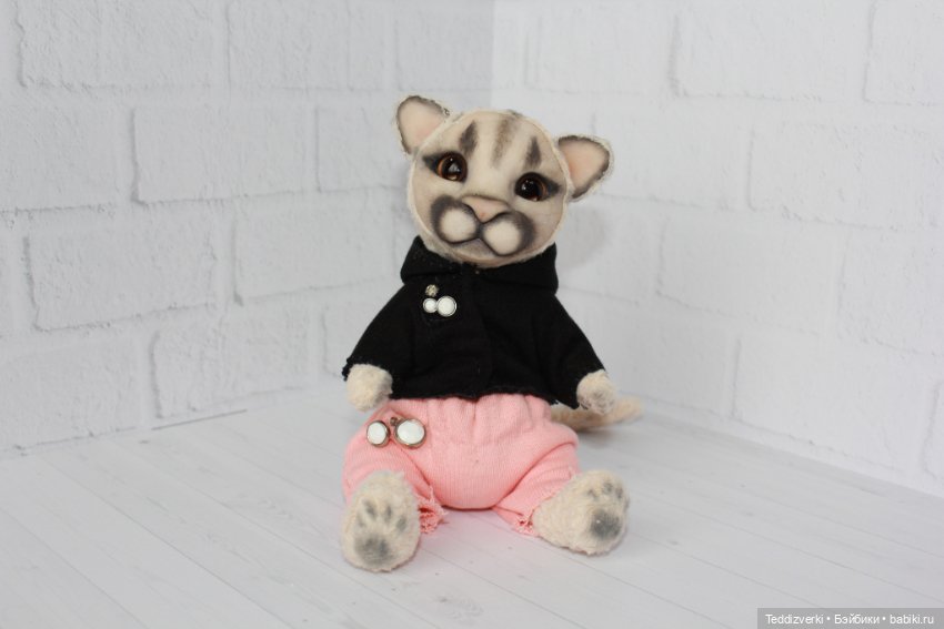 Пума в смешанной технике — Авторские мишки Тедди и друзья: фото (фото 2)