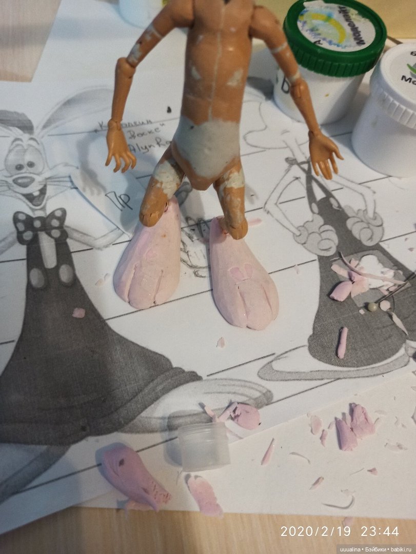 Кролик Роджер и Джессика Рэббит ООАК моего авторства