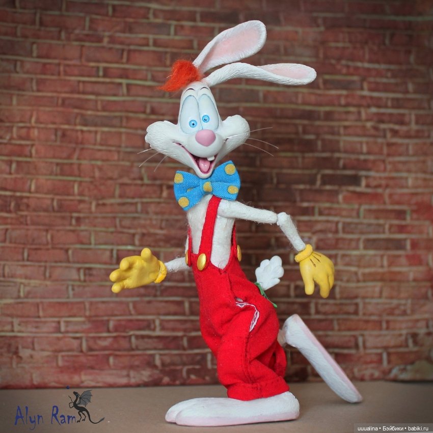 Кролик Роджер и Джессика Рэббит ООАК моего авторства (фото 7)
