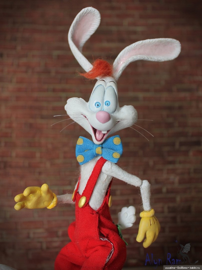 Кролик Роджер и Джессика Рэббит ООАК моего авторства (фото 6)