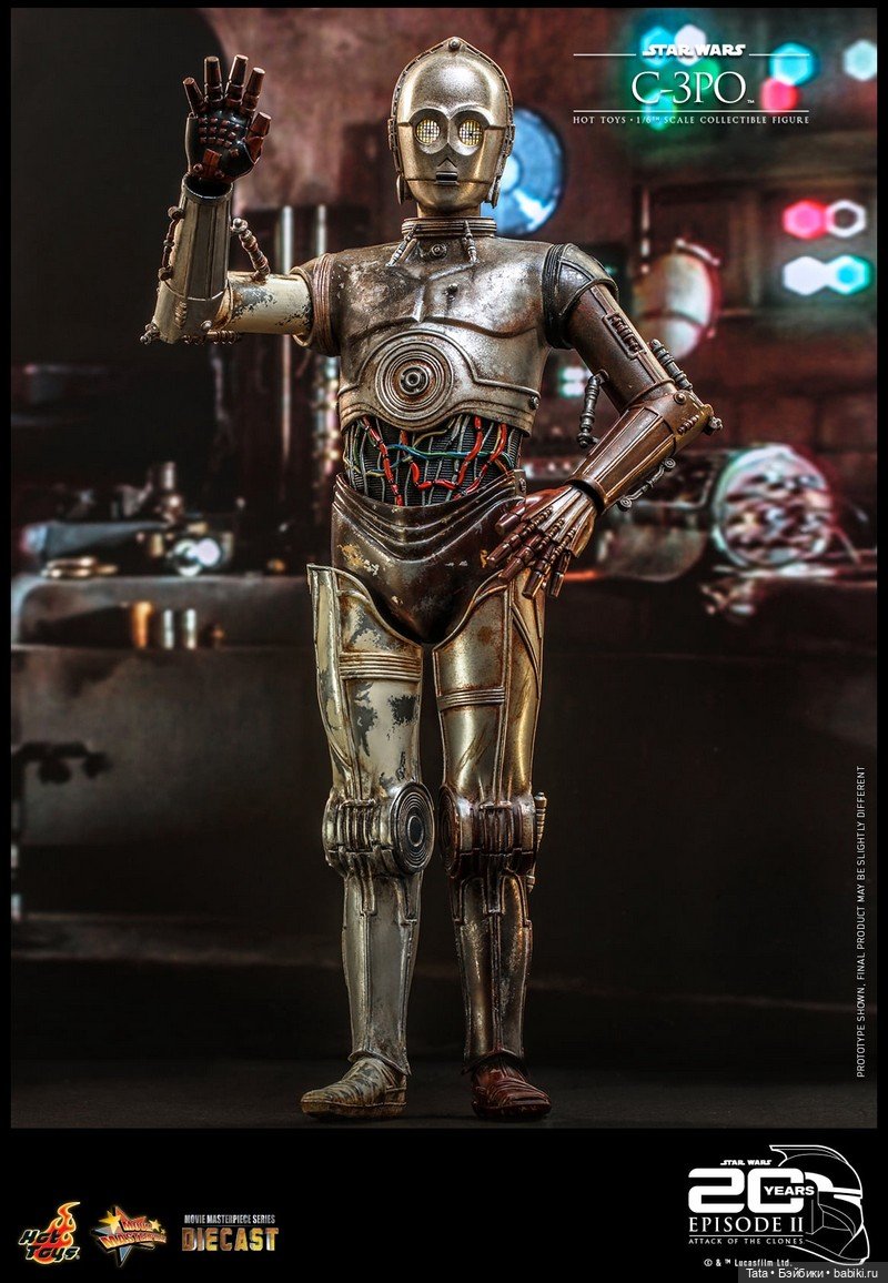 Hot Toys - C-3PO 1/6 по мотивам фильма «Звёздные войны. Эпизод II: Атака клонов» (фото 5)