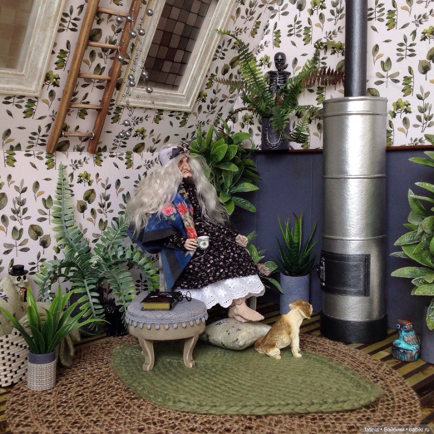 МК Цилиндрическая печь 1:6 из самых простых материалов