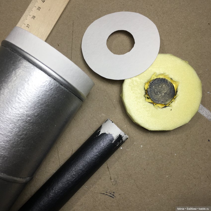 МК Цилиндрическая печь 1:6 из самых простых материалов