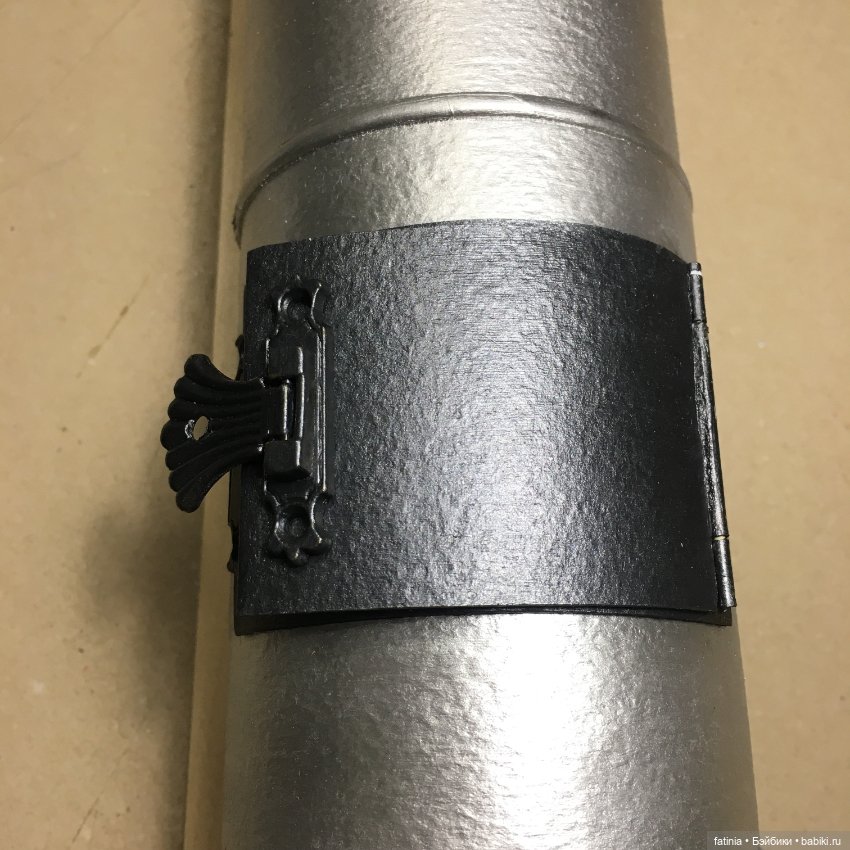 МК Цилиндрическая печь 1:6 из самых простых материалов