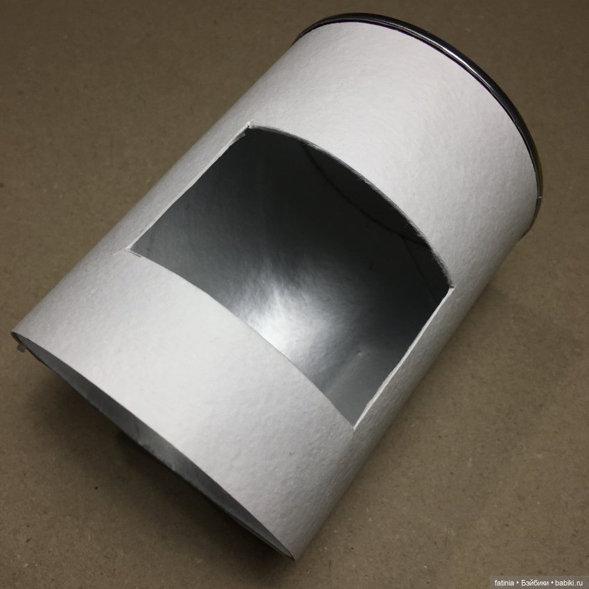 МК Цилиндрическая печь 1:6 из самых простых материалов (фото 4)