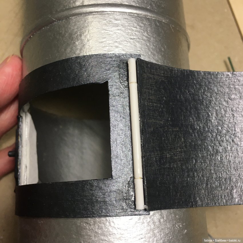 МК Цилиндрическая печь 1:6 из самых простых материалов