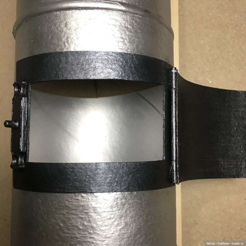 МК Цилиндрическая печь 1:6 из самых простых материалов