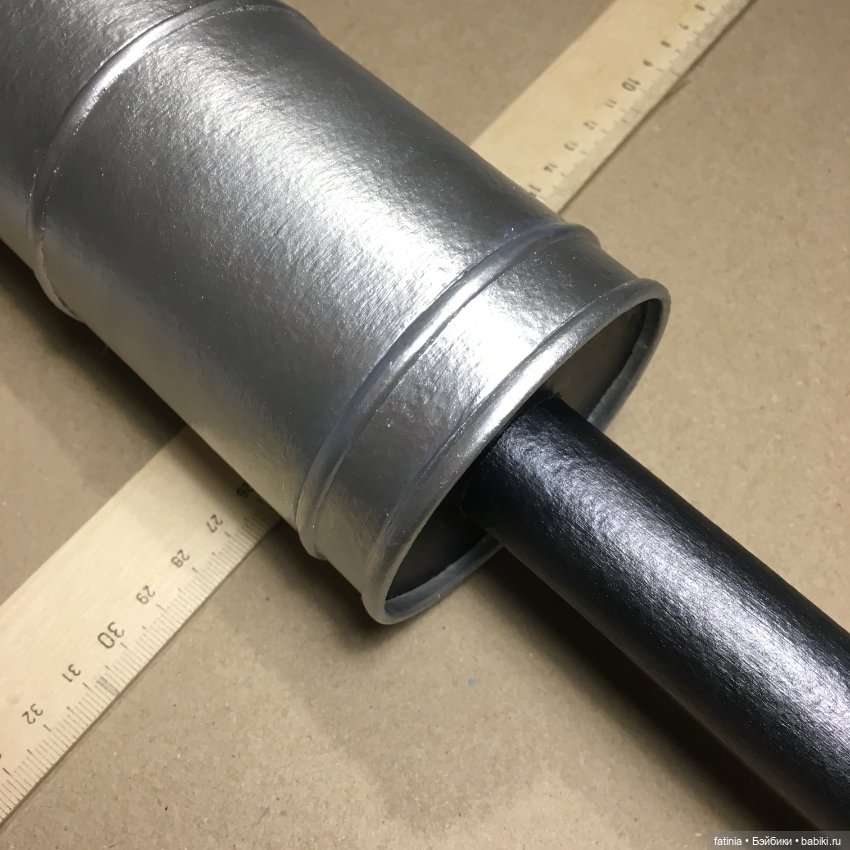 МК Цилиндрическая печь 1:6 из самых простых материалов