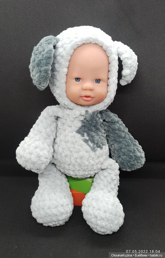 Вязаный малыш в стиле Тедди Долл