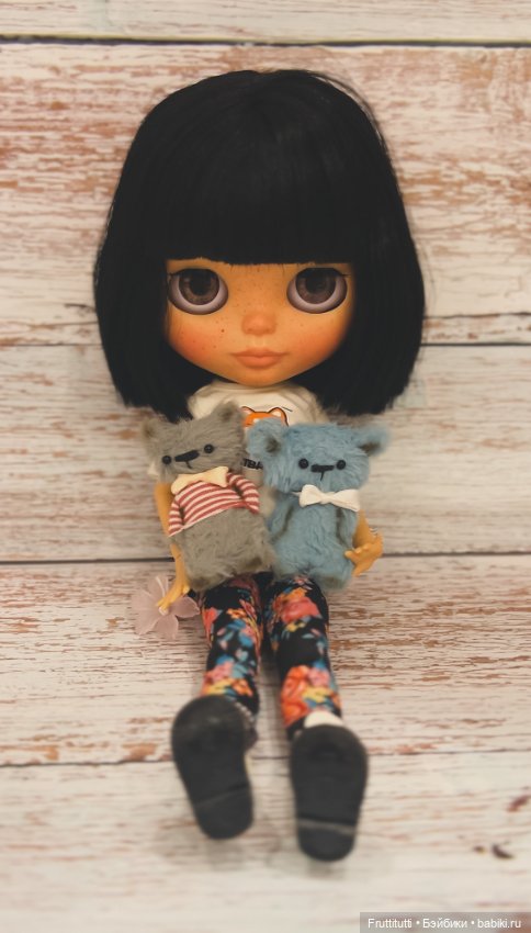 Мишки котики для куклы — Авторские игрушки из разных материалов: синельная проволока (фото 6)