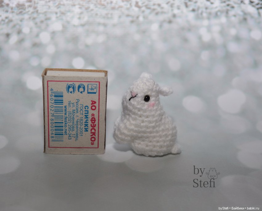 Мини-кролик. Полностью без пришивных деталей (фото 6)