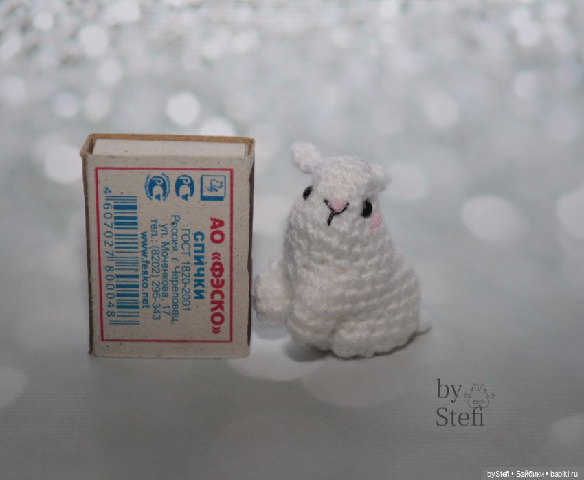 Мини-кролик. Полностью без пришивных деталей