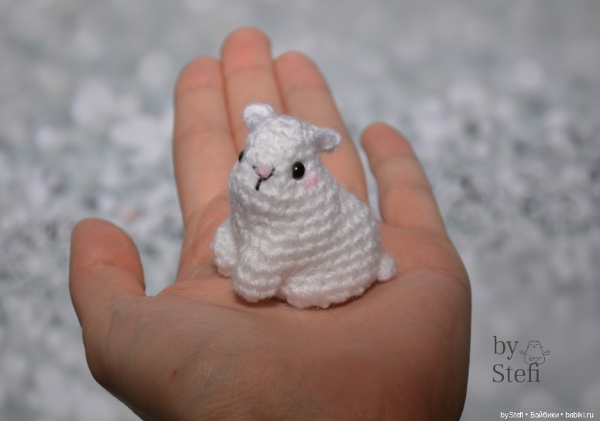 Мини-кролик. Полностью без пришивных деталей (фото 8)