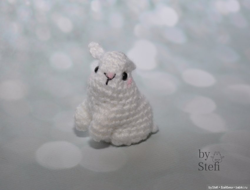Мини-кролик. Полностью без пришивных деталей