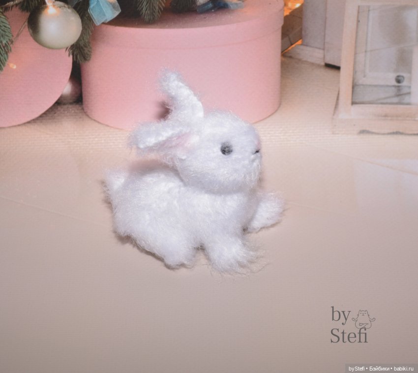 Крольчонок Пушистик — Вязаные игрушки и амигуруми: крючком (фото 6)