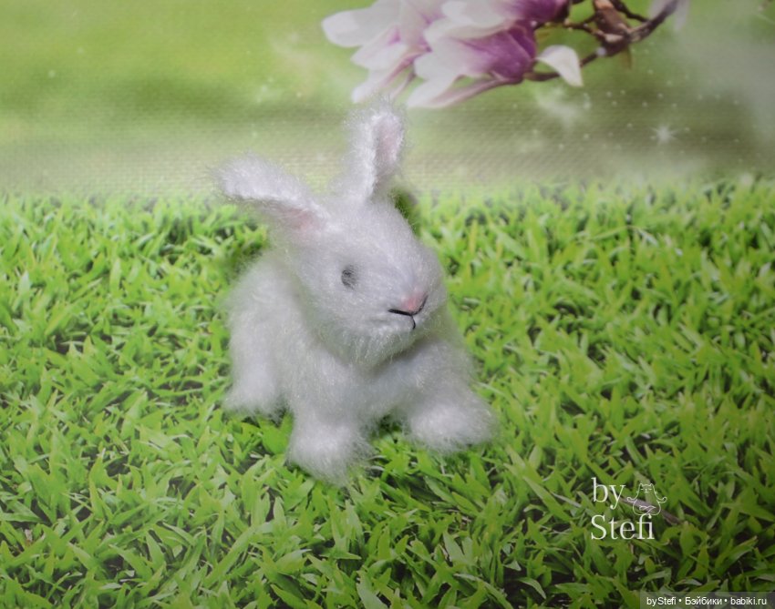 Крольчонок Пушистик — Вязаные игрушки и амигуруми: крючком (фото 4)